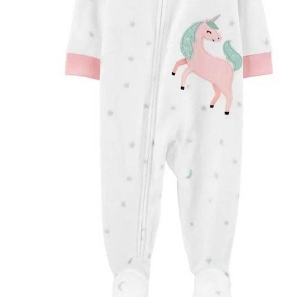 Carter's Other - NWT 12m or 18m unicorn pajamas horse footed sleeper feet union suit carters girl